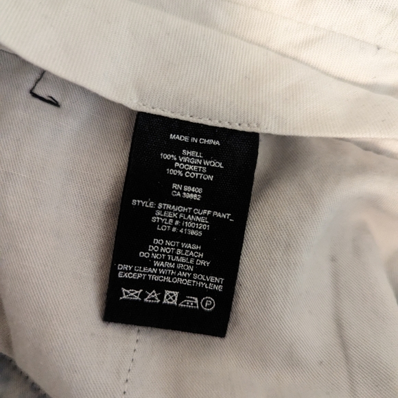 Theory Sleek Flannel Straight Cuff Pant - Picture 7 of 10